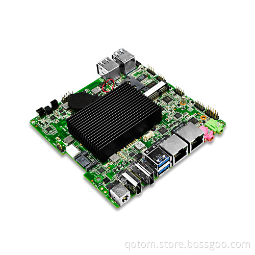 Qotom Nano Mini itx fanless motherboard N3150, x86 Dual lan micro industrial pc mainboard